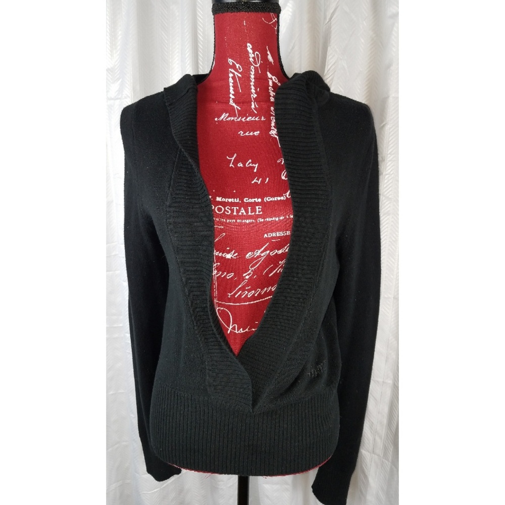 Tommy jeans Black Hooded Sweater Size Large